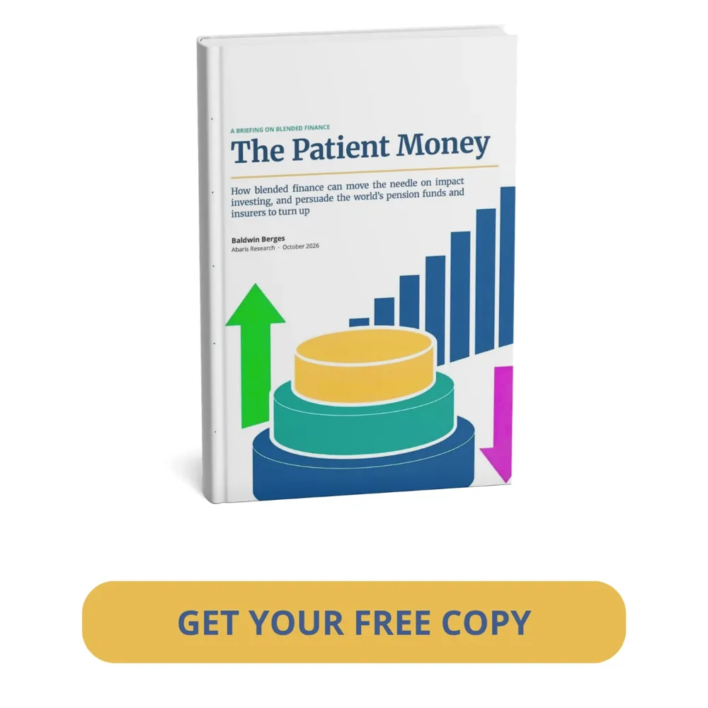 The Patient Money: a briefing on blended finance — get your free copy.